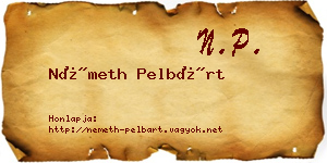 Németh Pelbárt névjegykártya